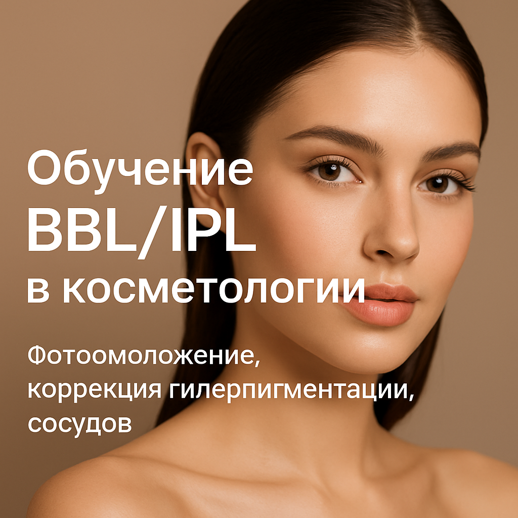 Обучение BBL /IPL в косметологии. Фотоомоложение, коррекция гиперпигментации, сосудов. Бранс-Академия